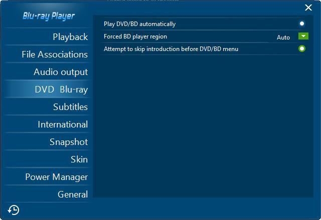 1.3.4 DVD Blu-ray settings On the DVD Blu-ray tab, you could carry out DVD/Blu-ray
