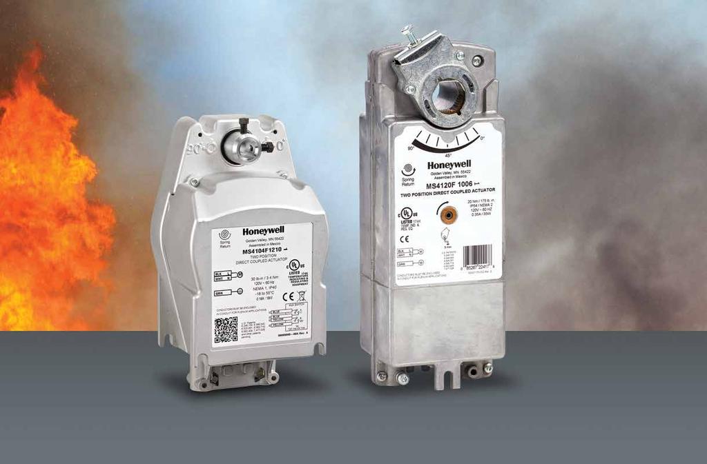 replacement opportunity Universal Actuator for Fire & Smoke Dampers. Honeywell is the leading supplier of fire and smoke actuators designed for UL555 and UL555S.