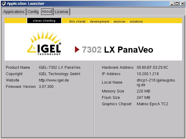 IGEL Technology GmbH IGEL PanaVeo Series 1 2 PanaVeo LX All devices come with a dual or quad breakout cable to connect two or four DVI displays to the Matrox graphic board.