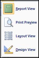 Switching to the Design view will give you a better idea of each Report sections explained on page 3 below. First, de-select all fields by clicking on an empty area on the design grid.
