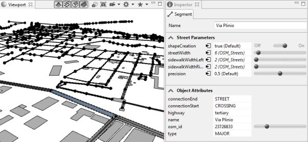 You can manually modify the street width by setting a new width value to the streetwidth parameter (the value will change to a userset value) or by using the Street Edit tool on the toolbar.