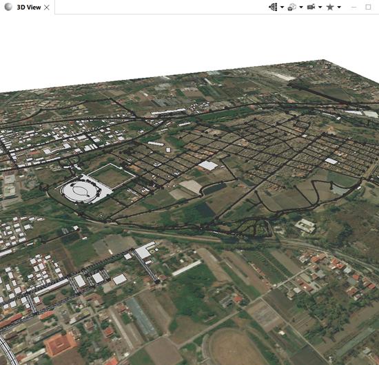 Note: CityEngine does not reproject images on import. Choosing the coordinate system on image import is only used to calculate the correct location information.