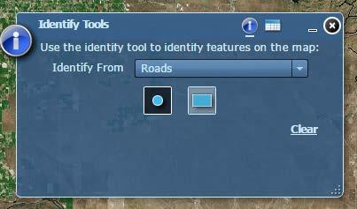 d. Try toggling some layers on and off again using the check box. 3. Now we will learn to use the Identify Tool a. Click the Identify widget (located next to the Layer List & Legend widget).