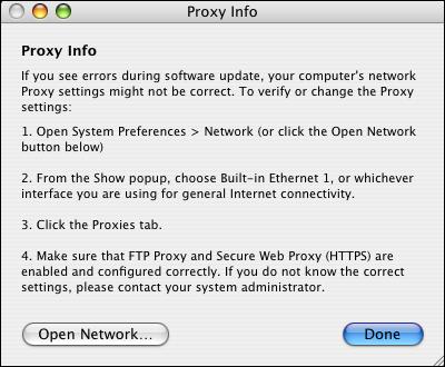 ADMINISTERING THE EFI SPLASH RPX-iii 48 3 Click Proxy Info. 4 Click Open Network or choose System Preferences > Network from the Apple menu. 5 Configure the Proxy server settings, and then click Done.