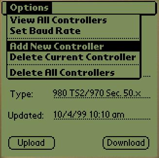 3. This will bring up the Add Controller Screen.