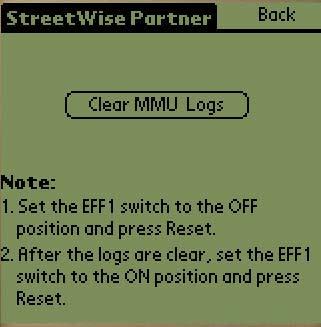1. Note: a. Set the EFF1 switch to the OFF position and press Reset. b.