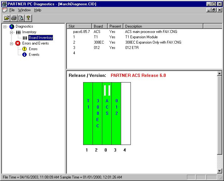Getting Started 7 PC Diagnostics Sample PC Diagnostics File 7