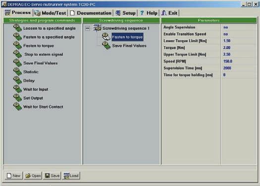 EASY PROGRAMMING OF THE TC 30-PC SOFTWARE Master