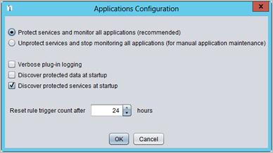 Note: Default application timeout settings for plug-ins is 300 sec and for user-defined applications is 180 sec. 2.