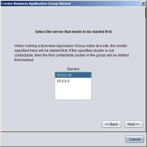 Administrator's Guide Figure 130: Select First Server to Switch Page Note: Ipswitch Failover will attempt to switch the server indicated in step 8 above but in the event that the server is