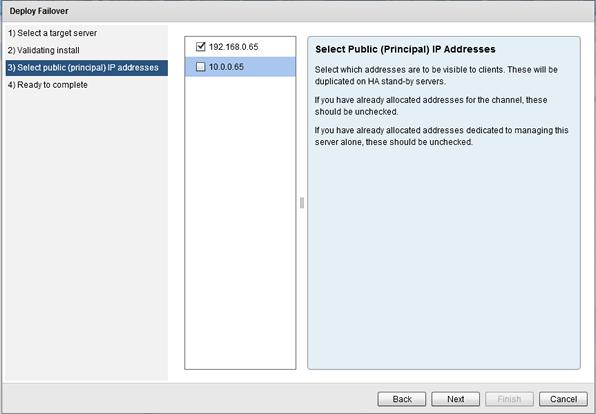 3. Once the Validating Install dialog completes and displays that the server is a valid target, click Next.