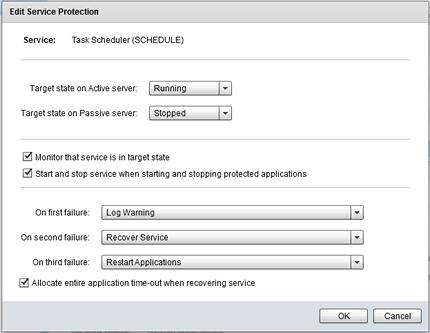Figure 63: Edit Service Protection Remove a Service To remove a service, select the service in the pane and perform the following steps: Procedure Note: Only user defined services can be removed.