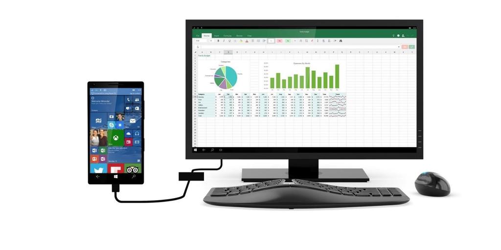 Continuum Experience PC-like productivity on your Windows 10 phone with Continuum*.