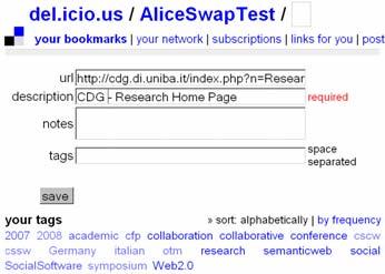 us can suggest only those tags which have been already adopted by Alice, even though most