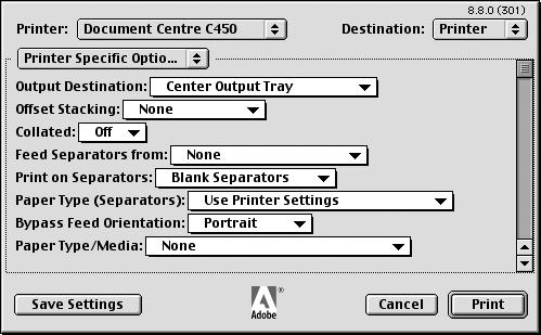 On the File menu of the current application, click [Print]. The Print dialog box appears.