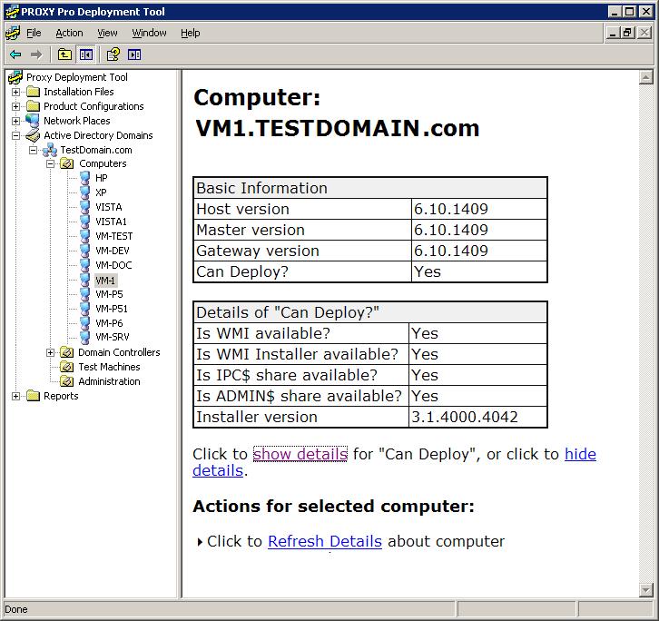 Deployment Tool Operation "Yes". If these are not met, you must enable them in order for the Deployment Tool to access the remote computer (see "Target computer requirements").