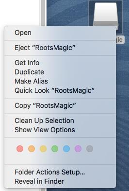 Click OK to close that message. Proceed to step 1. Otherwise, proceed to Step 4. 1. Right click (or Ctrl+Click) on the RootsMagic-7-Mac.