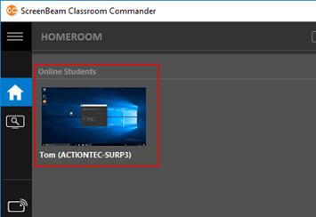 E Connect Student PC with Student App 1. On Student PC, launch Classroom Commander Student app. 2. You will be prompted with a login dialog to connect.