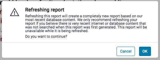 2. From the Filters and Settings side panel, click the New Report button to generate a new report. 3.