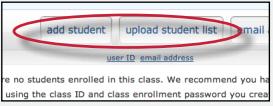 2. Click on the students tab on the master class homepage 3.