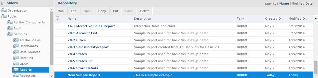 Chapter 5 Adding Reports Directly to the Repository 6. Select Do not link a data source to use the data source you selected in Defining the Data Source on page 163. 7. Click Next.