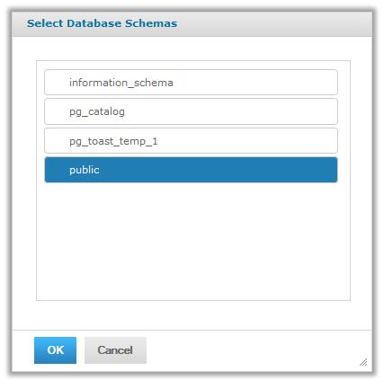 Select a Schema for a New Domain 7. Click OK in the Select Database Schemas dialog if necessary. The Domain Designer appears.