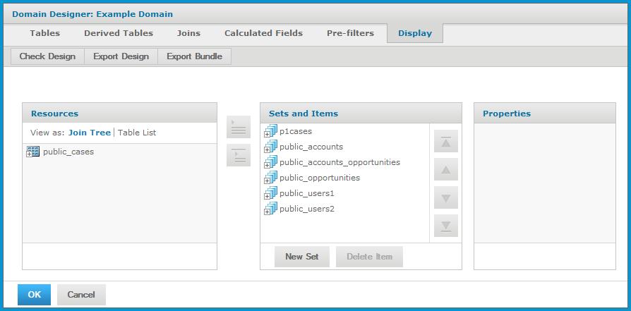 Create a hierarchy of sets and items from the tables and columns in JoinTree_1: a. Select JoinTree_1. b.