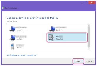 Click [Add a device]. Windows 8.1: Windows 7: 2.