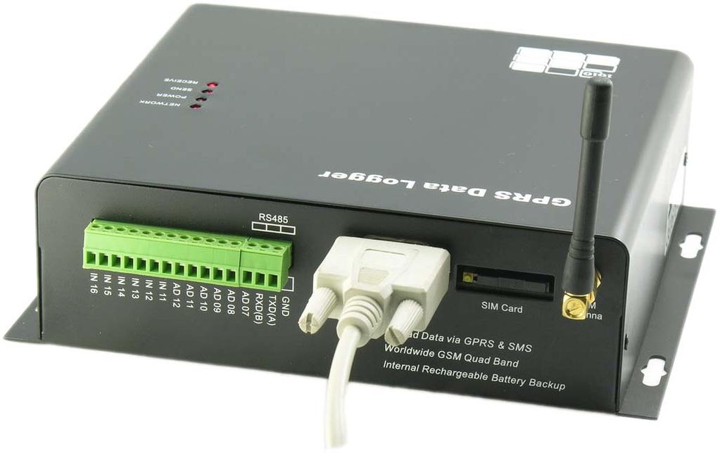 2. Cable Installation 2.1 Connecting the RS232 cable Connect the bundled RS232 cable between PC and GPRS Data Logger. Please make sure that the bundled cross link cable should be used.