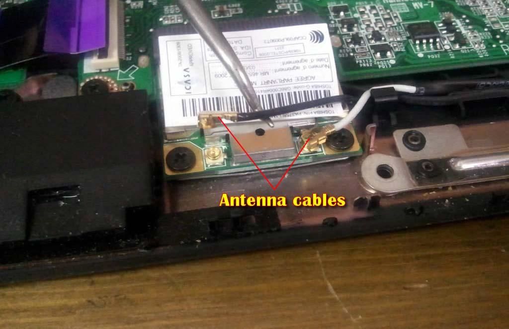 STEP 20 Disconnect both antenna cables from the