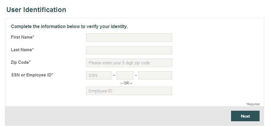 Step 3: Create your Username and Password.