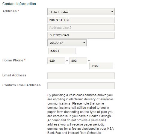 Step 5: Please enter your email address to receive communications about your account electronically.