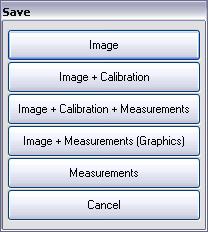 Load an image, the associated calibration values as well as the digital data of the various measurements already made. Load a measurements file. Any size image may be loaded from disk.