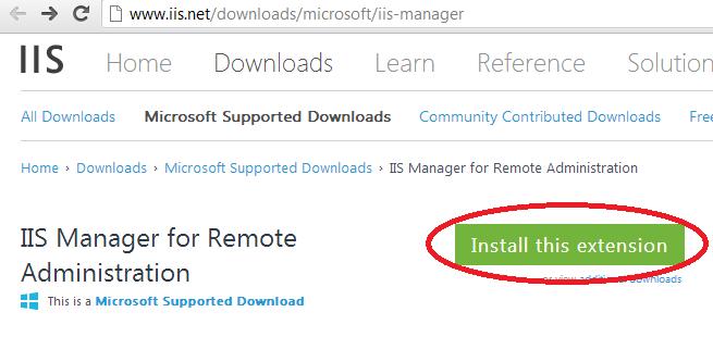 33 7. Open the IIS Manager by clicking Start and typing inetmgr. Then close the manager window again.