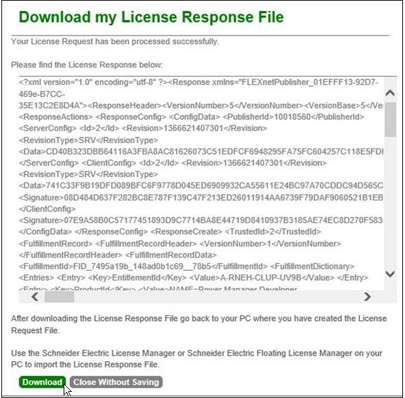 Appendix 11. At the Request license processing dialog, click Browse and select the ActivationRequest.xml file. 12. Click Submit. 13.