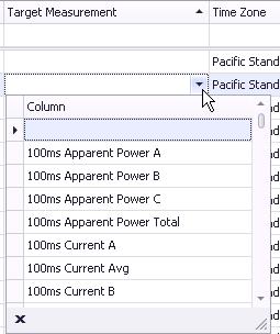 Sharing data between applications Power Manager for SmartStruxure Solution - Integration Manual Complete the Target Measurement field by selecting an existing measurement from the dropdown list. 2.2.3.