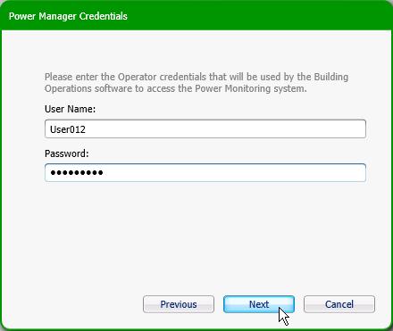 Power Manager Integration Utility Authentication method because the StruxureWare Building Operation links (URL addresses) could be captured and used to access Power Monitoring Expert dashboards,
