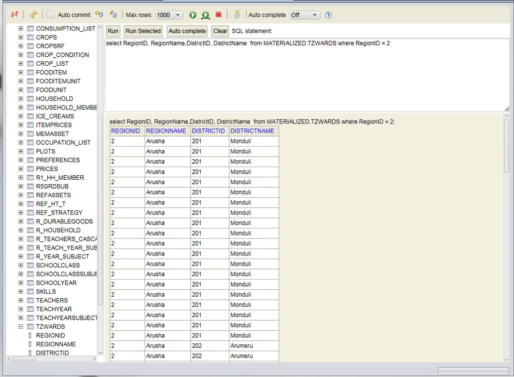 Similarly, you can also use the Data Browser to query your reference table(s).