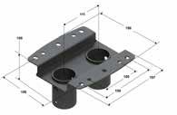 adjustable f I-beams 85mm to 250mm wide 120kg (264Ibs) max weight capacity +/-