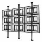 SINGLE APPLICATION VIDEO WALL APPLICATION One twin pole system, available in 4 different mounting options, with single