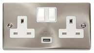 2.1A USB Outlet (Twin Earth) Standards: 038,039: BS 546
