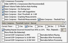 Because AAMS is set up for Automatic Mastering by default, when working manually with AAMS Processors it is recommended that you use the Record button of each processor.