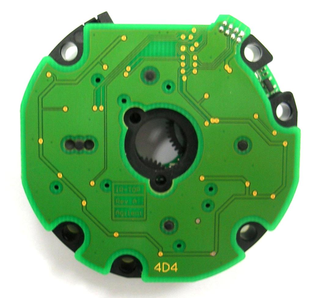 The unit consists of an IR-LED circuit board, a phototransistor (PT) circuit board, and 6 or 7 gear wheels arranged in between the PCBs.