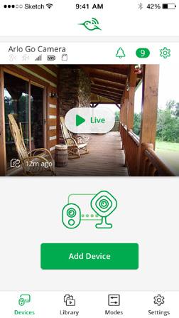 Follow the onscreen instructions. ¾ To add an Arlo Go camera to an existing Arlo account: 1.