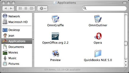 Starting Writer Figure 4: Starting OOo from Mandrake's KDE menu Mac OS X Go to the folder where you installed
