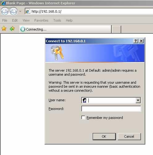 6. Initial Setup ERB9250 ERB9250 uses web-interface for configuration to be accessed through your
