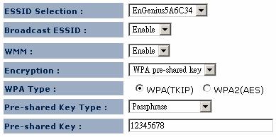 Key Length: You can select the WEP key length for encryption, 64-bit or 128-bit. The larger the key will be the higher level of security is used, but the throughput will be lower.