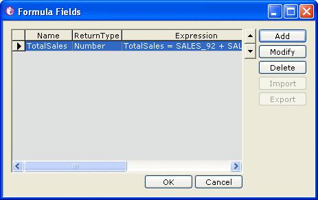 Formula Fields Formula fields Create and use formula fields in your report when value of a report field is calculated based on other fields (database fields and or other calculated fields) of the