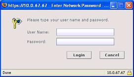 Using File Shares Step 5 Type a valid username in the User Name field and a valid password in the Password field and click Login.