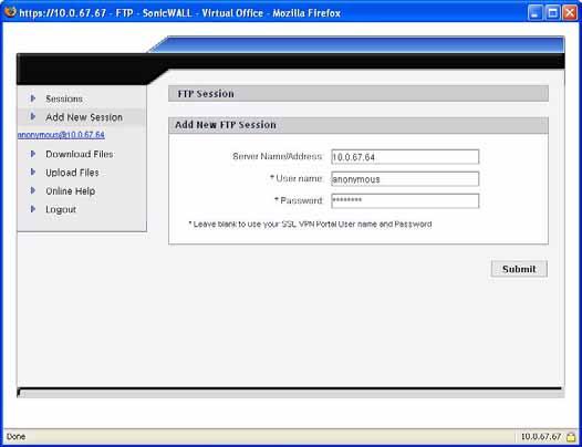 Using Bookmarks Using FTP Bookmarks Note FTP bookmarks can use a port designation if the service is not running on the default port. Step 1 Click the FTP bookmark.
